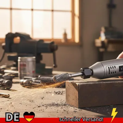 Produktbild von Wolframkarbid-Rotationsfräser Schleifkopf Kugelkopf Zylinderschaft