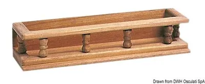 Zdjęcie produktu dla Stojak na przyprawy z drewna tekowego 350x65x90 mm, 1 szt