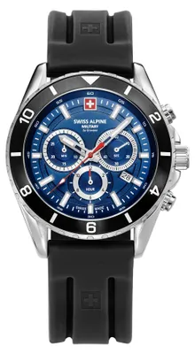 Produktbild von Swiss Alpine Military Herren-Chronograph Sierra, blau, Artikelnummer 7034.9839