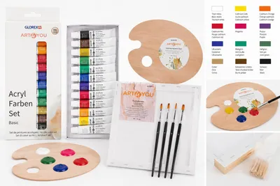 Produktbild von Glorex Kreativ-Set Basic – Komplettset für Einsteiger und Hobbykünstler