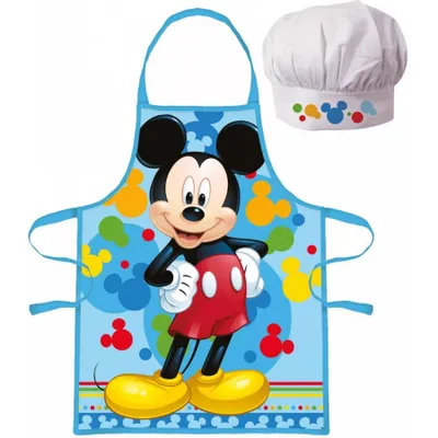 Produktbild von Kinderschürze mit Kochmütze Disney Mickey Mouse