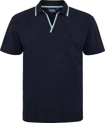 Produktbild von North Latitude Polo navy V-Neck Kontraststreifen XXL