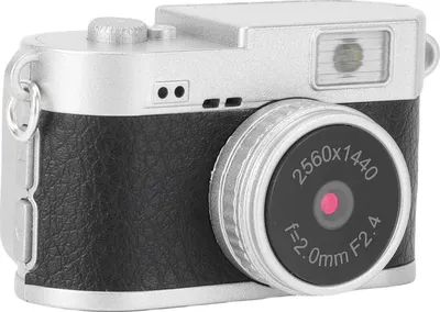 Produktbild von Vintage Digitalkamera 2K FHD Video 2MP Fotos Kompakte kleine Kamera mit 1,47 Zoll Farbbildschirm und LED Aufhelllicht für Fotografie Schwarz