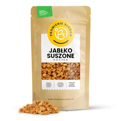 Zdjęcie produktu dla Jabłko Suszone Kostka 150 g