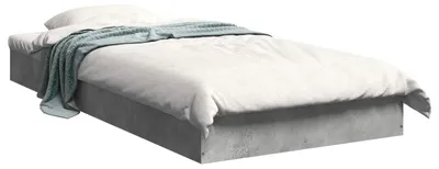 Produktbild von vidaXL Bodenbettgestell Betongrau 80 x 200 cm Holzwerkstoff