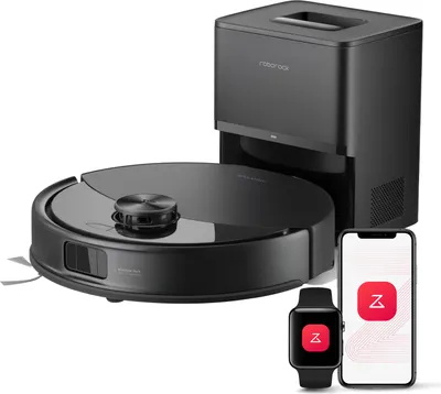 Produktbild von Roborock Q10 S5+ Saugroboter mit Wischfunktion, 10.000 Pa, Dual Anti-Tangle System, Auto Lifting Mopping, Ideal für Tierhaare, Teppiche (Schwarz)
