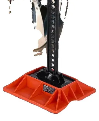 Imagen del producto de Base de plástico de alta resistencia, 29,5 cm x 29,5 cm, compatible con la mayoría de los gatos hidráulicos agrícolas con una base de 18,5 cm x 12 cm, capacidad de carga de 3,18 toneladas, con soporte integrado para el agarre