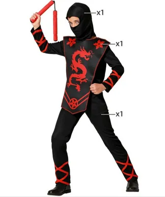 Immagine prodotto di Costume da ninja per bambini - 3-4 anni