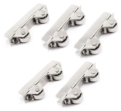 Produktbild von 5?Stš¹ck Silber Ton Rad Schiebetš¹r Kleiderschrank fš¹r Glas Fenster Tš¹r Roller