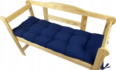 Produktbild von Gartenbankkissen, marineblau, 200x40x8, Gartenkissen, Gartensitzkissen, Outdoorkissen, Gartenkissen