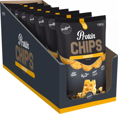 Produktbild von NanoSupps Protein Chips (8x40g) Cheese - Funktionelle Lebensmittel - Eiweiß-Snacks