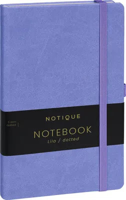 Produktbild von Notizbuch Lila, gepunktet, 13 × 21 cm