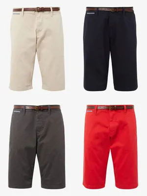Produktbild von Tom Tailor Herren Josh Regular Slim Chino Shorts Mit Gürtel