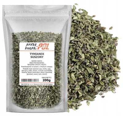 Zdjęcie produktu dla TYMIANEK 200g Suszony aromatyczny naturalny przyprawa wysoka jakość Kol-Pol
