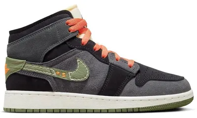 Produktbild von Jordan 1 Mid SE Craft Anthracite Light Olive (GS) - EU 40