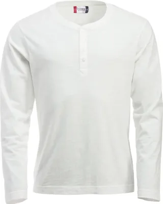 Produktbild von Langarm-T-Shirt aus der Serie Orlando mit Knopfleiste für Herren und Damen