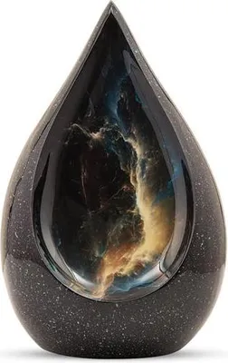 Produktbild von Unikate As Urne - 3 Liter - Tropfenform - Metallurne für Mensch und Tier - Hochwertige Erinnerungsurne
