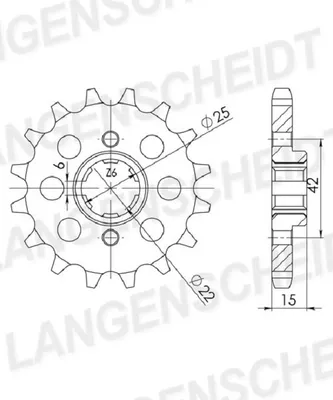 Image de Ritzel Supersprox 530 - 16Z CST-292:16|grobverzahnt 21,4/25,0