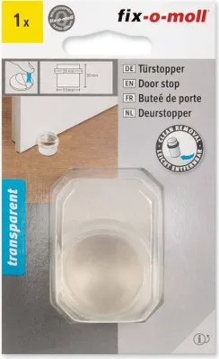 Produktbild von fix-o-moll Türstopper Kunsts Ø33/38xH30,selbstk,tra Inhalt: 1
