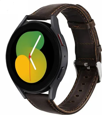 Produktbild von Strap-it Samsung Galaxy Watch 5 - 40mm Lederarmband (DunkelBraun)