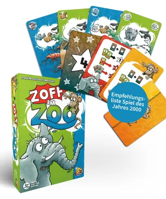 Produktbild von HeidelBär Games Zoff im Zoo I Taktisches Kartenspiel & Gesellschaftsspiel für Er