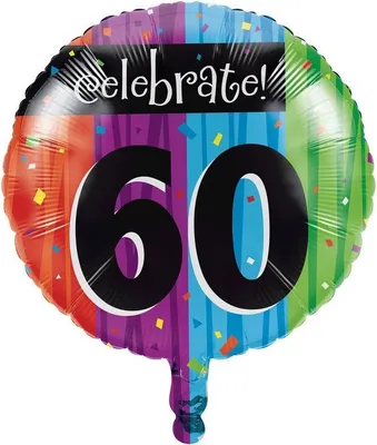 Produktbild von 60. Geburtstag "Celebrate" Folienballon