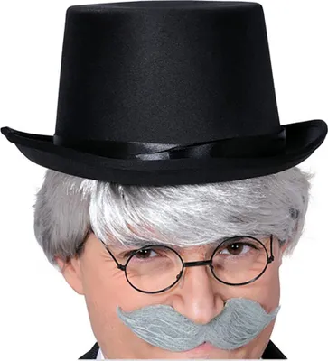 Immagine prodotto di cappello a cilindro in feltro nero - cappello per adulti