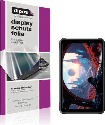Produktbild von 2x Schutzfolie für Blackview Active 5 Outdoor klar Displayschutzfolie Folie Display Schutz dipos