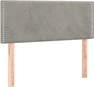 Obrázok produktu pre vidaXL Čelo postele svetlosivé 90x5x78/88 cm Velvet