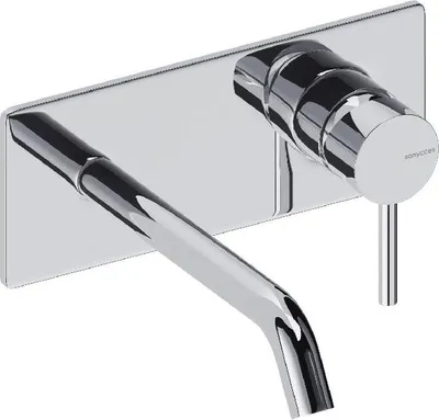 Produktbild von SANYCCES LOOP ColdOpen Wand-Waschtischarmatur Unterputz mit 18 cm Ausladung, chrom glänzend