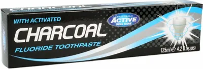 Productafbeelding van BEAUTY FORMULAS Actieve kool fluoride tandpasta, 125 ml
