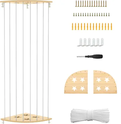 Produktbild von MODFU Kinderzimmer-Aufbewahrung, Verstellbares Kuscheltier Regal Kinderzimmer, Spielzeug Aufbewahrung, Höhenverstellbares Regal für Plüschtiere, Kinder Spielzeug Organizer, Stabil & Praktisch
