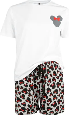Produktbild von Mickey Mouse Schlafanzug Damen Minnie Leo multicolor L