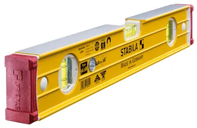 Obrázok produktu pre Stabila Type 96-2 M, Tesárska vodováha, 0,4 m, Červená, Žltá, 0,5 mm/m, Hliník