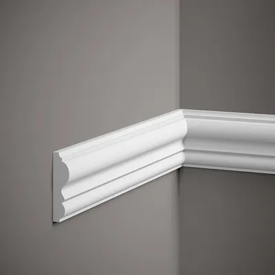 Produktbild von Mardom Wandleiste MDD338 Profoam 21 x 80 x 2000 mm Weiß Zierleiste Robust