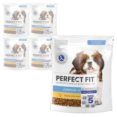 Zdjęcie produktu dla Perfect Fit (junior) 5x825g - Sucha Karma Dla Psa Małej Rasy Bogata W Kurczaka