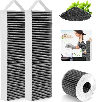 Produktbild von 5-Schichten HEPA Aktivkohlefilter für Küchenhauben (2er Pack)