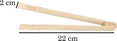 Obrázek produktu pro Dřevěné opékací kleště na grilované saláty 22 cm CS