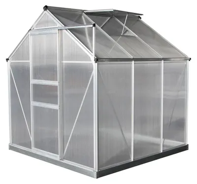 Zdjęcie produktu dla Szklarnia aluminiowa Westmann Flora 66 srebrna 192x192x201 cm