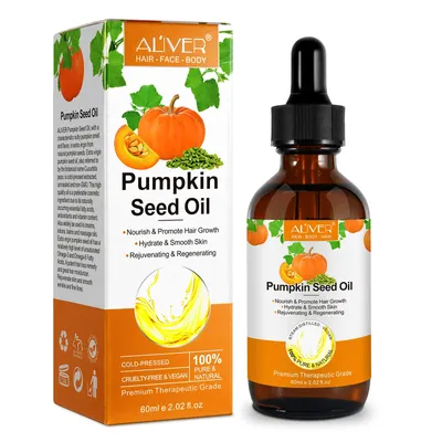 Produktbild von Aliver Kürbiskernöl für Haare und Haut – 60 ml