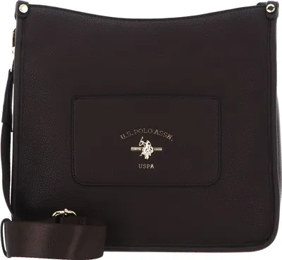 Produktbild von U.S. POLO ASSN. Schultertasche Umhängetasche Stanford Hobo Dark Brown dunkelbraun