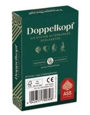 Produktbild von Doppelkopf-Kartenspiel, deutsches Bild, 65 × 97 mm, in Faltschachtel