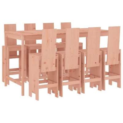 Produktbild von 9-tlg. Gartenbar-Set Massivholz Douglasie