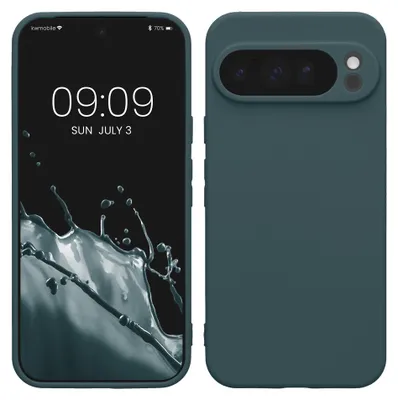 Produktbild von kwmobile Handyhülle für Google Pixel 10 Pro XL Hülle - weiches Handy Silikon Case - Schutzhülle Cover - Dunkler Schiefer