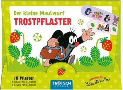 Obrázek produktu pro Trötsch Malý krtek Sada náplastí Útěšná náplast zelená
