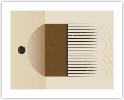 Produktbild von Poster - Poster ohne Rahmen - Abstraktion Geometrisch Boho - 50x40 cm - Wand Bild - Wanddeko - Wandbilder - Kunstposter - Wandposter - Bilder - Kunstdruck - Wanddekoration - Wandbild - P2XAA50x40-4826