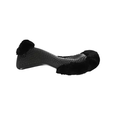 Produktbild von Acavallo Gel Pad Massage mit Schaffellrand, Farbe:black/black