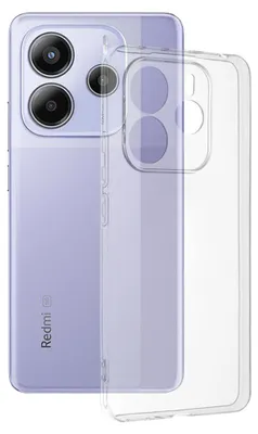 Obrázek produktu pro Techsuit Průhledný silikonový zadní kryt pro Xiaomi Redmi Note 14 - Transparentní