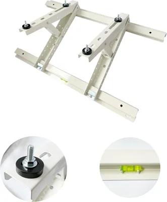 Produktbild von Dachkonsole für Klimaanlage Halterung für Klimageräte MT650 mit Maßband und Wasserwaage | für Split Klimageräte und Wärmepumpe | bis 140 Kg