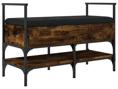 Obrázek produktu pro vidaXL Lavice na boty kouřový dub 85,5x42x57,5 cm materiál na bázi dřeva